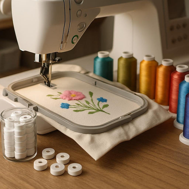 Canettes pré-bobinées broderie machine : guide complet