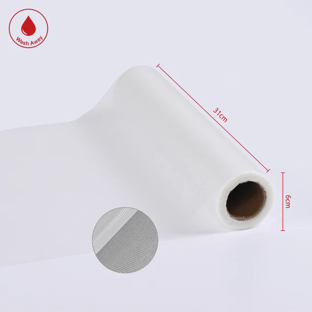 Rouleau de film hydrosoluble lavable de 30,5 cm pour broderie, épaisseur 35 µm, par Consommables Broderie, visible en image