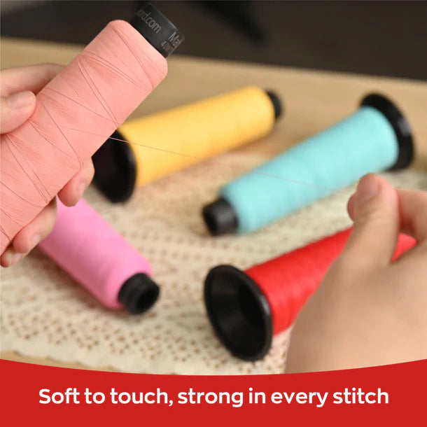 Fil à broder mat Consommables Broderie, coffret de 20 couleurs, 2500m de fil pour broderie.