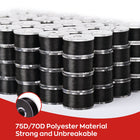 Canettes pré-bobinées noires Taille A pour machine à broder – boîte de 144