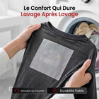 Doublure thermocollante anti-frottement pour broderie, 50 g, 100 feuilles 17,8 x 17,8 cm