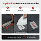 Doublure thermocollante anti-frottement pour broderie, 50 g, 100 feuilles 17,8 x 17,8 cm