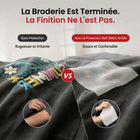 Doublure thermocollante anti-frottement pour broderie, 50 g, 100 feuilles 17,8 x 17,8 cm