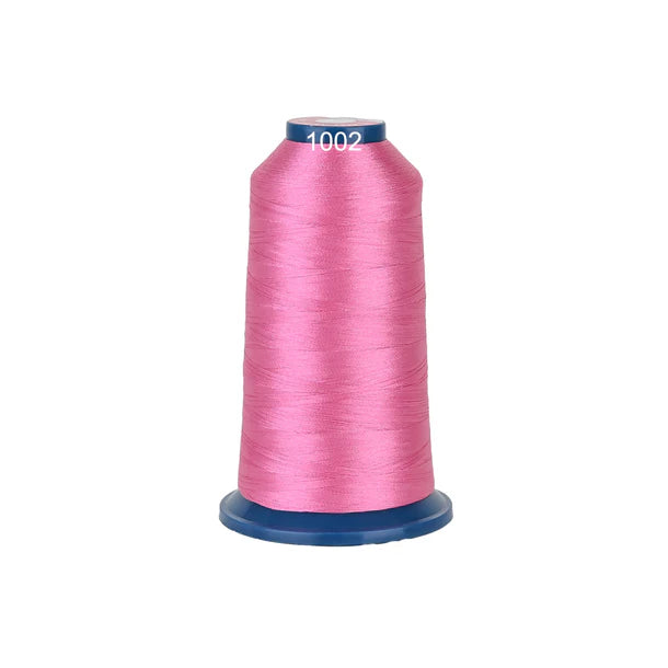 Fil à broder Consommables Broderie, bobine de polyester brillant avec 100 couleurs, 4000m pour machine à broder.