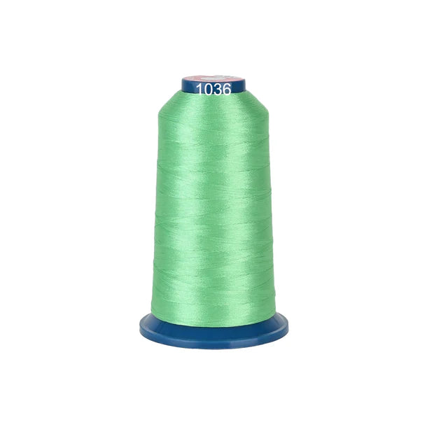 Bobine de fil à broder polyester à haute brillance, 100 couleurs, 4000m, de la marque Consommables Broderie, pour machine à coudre.