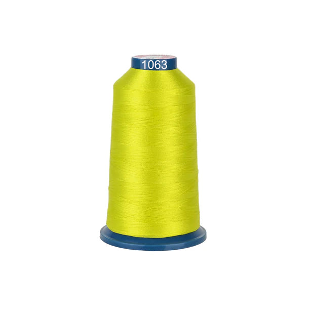 Bobine de fil à broder polyester de 100 couleurs, 4000m, pour machine à broder, par Consommables Broderie.