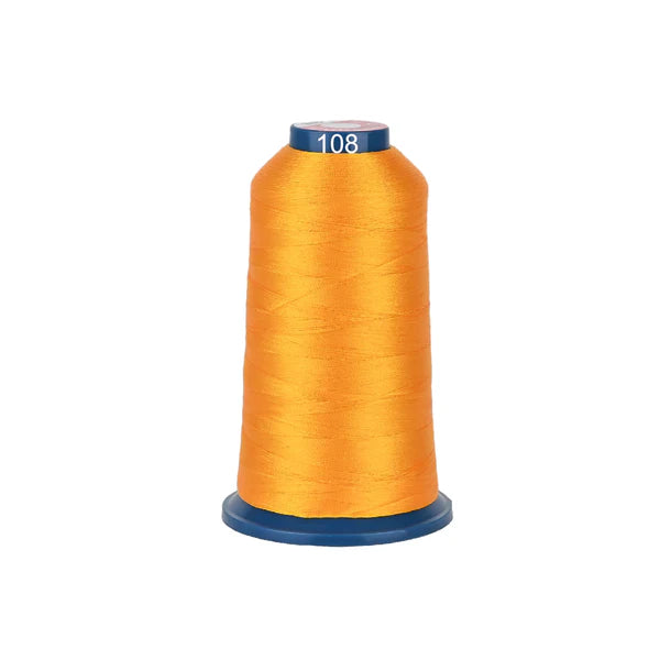 Bobine de fil à broder Consommables Broderie, 100 couleurs, 4000m de fil polyester brillant pour machine à broder