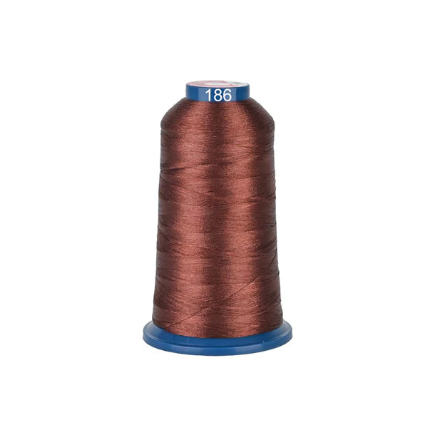 Fil à broder Consommables Broderie, bobine de polyester brillant avec 100 couleurs, 4000m pour machine à coudre et broderie.