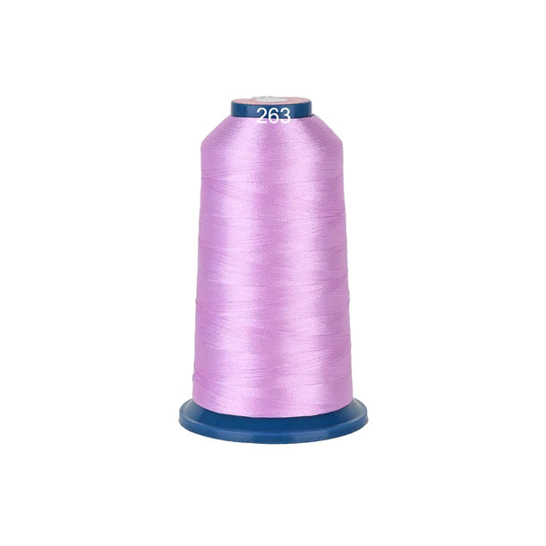Fil à broder Consommables Broderie, bobine de 4000m en polyester brillant, 100 couleurs pour machine à broder.
