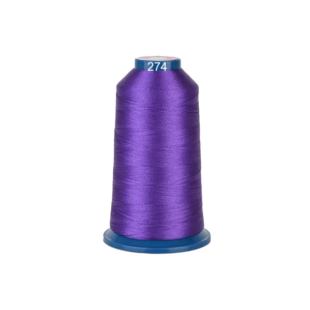 Fil à broder Consommables Broderie, bobine de 4000m avec 100 couleurs, polyester brillant pour machine à broder.