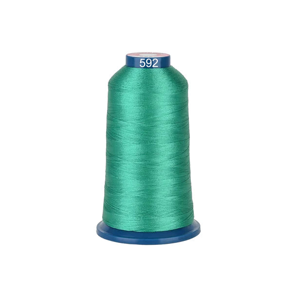Fil à broder polyester Consommables Broderie, bobine de 4000m avec 100 couleurs pour machine à broder, brillant et durable.
