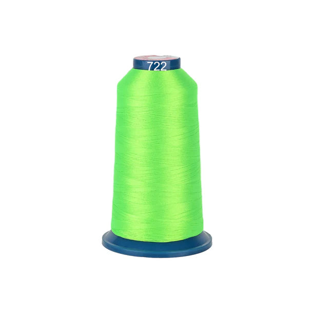 Fil à broder polyester brillant de la marque Consommables Broderie, bobine de 4000m avec 100 couleurs pour machine à broder.