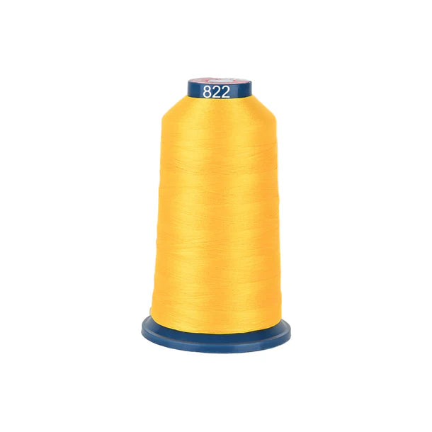 Bobine de fil à broder en polyester de la marque Consommables Broderie, 100 couleurs, 4000m, brillant et idéal pour broderie machine