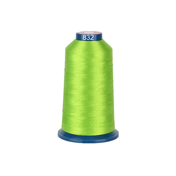 Bobine de fil à broder Consommables Broderie, 100 couleurs, polyester brillant pour machine à broder, 4000m.