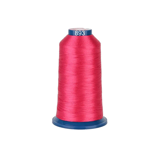 Bobine de fil à broder Consommables Broderie, polyester brillant, 100 couleurs, 4000m, pour machine à broder.