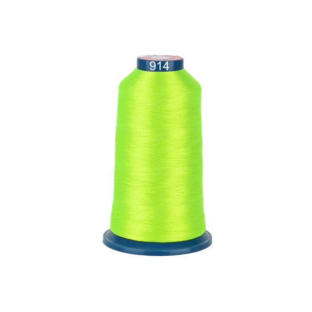 Bobine de fil à broder polyester Consommables Broderie, 100 couleurs, 4000m, haute brillance pour machine à broder