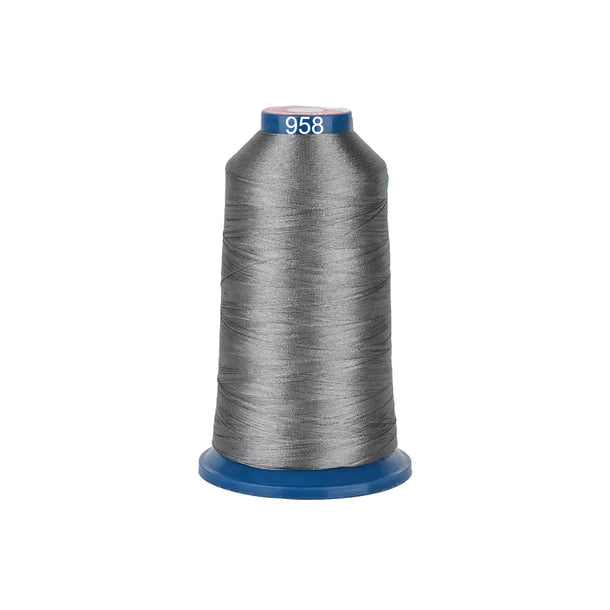 Bobine de fil à broder en polyester Consommables Broderie, 100 couleurs, 4000m, fil brillant pour machine à broder