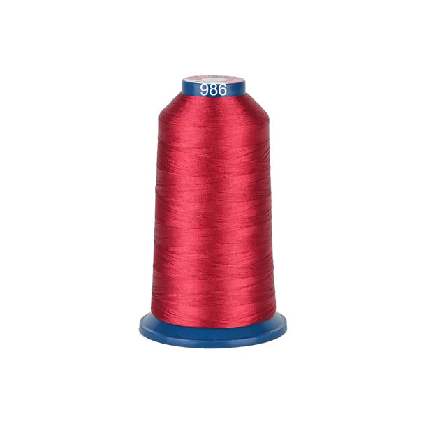 Fil à broder consomables Broderie, bobine de 4000m avec 100 couleurs de fil polyester brillant pour machine à broder.