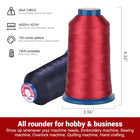 Coffret 4 fils broderie noir & blanc – 4000m