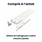 Station de cadrage pour cadres magnétiques de broderie