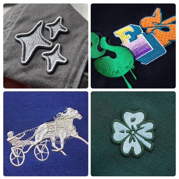 144 canettes pré-bobinées noires de style L de la marque Consommables Broderie, visibles en rangée.